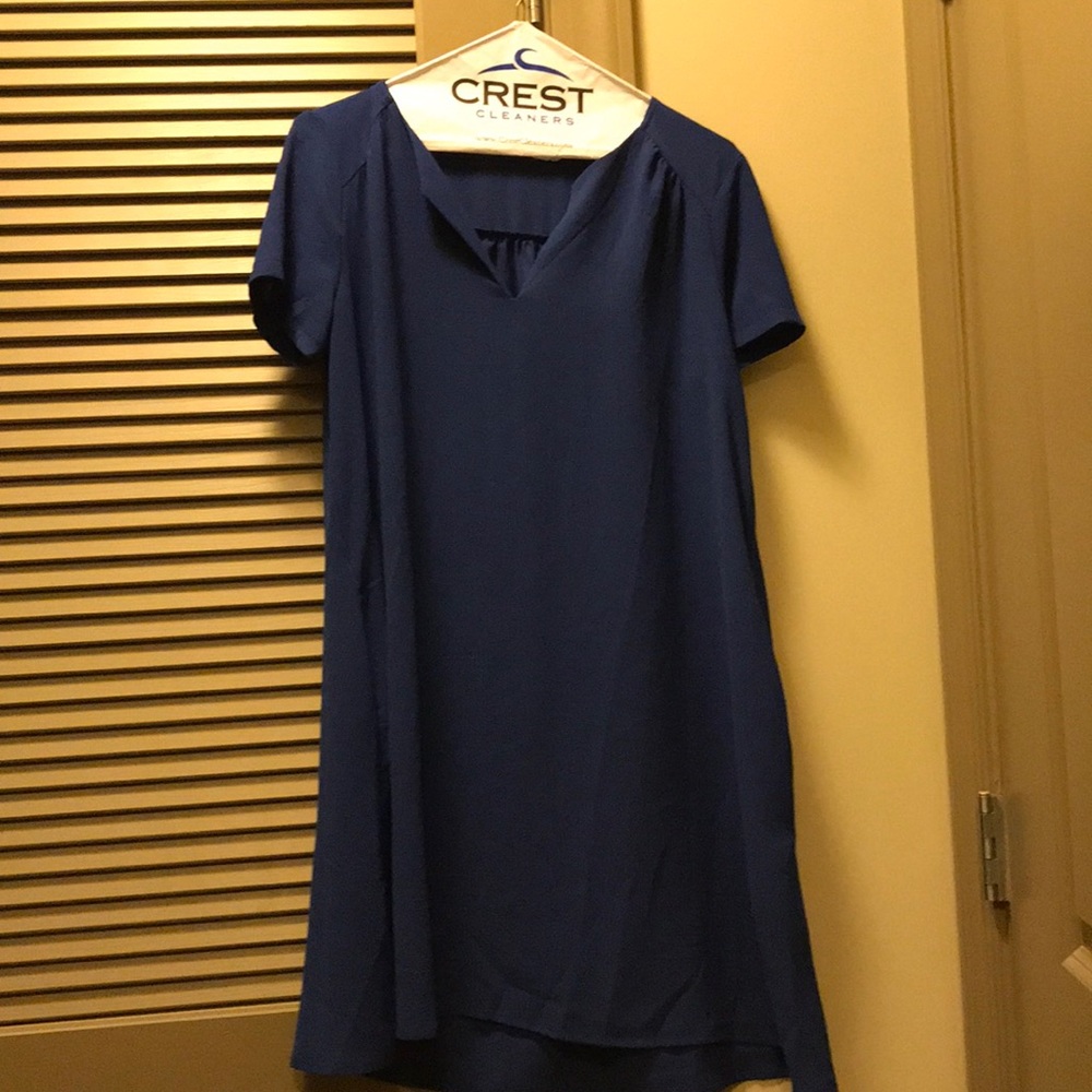 Lush blue shift dress